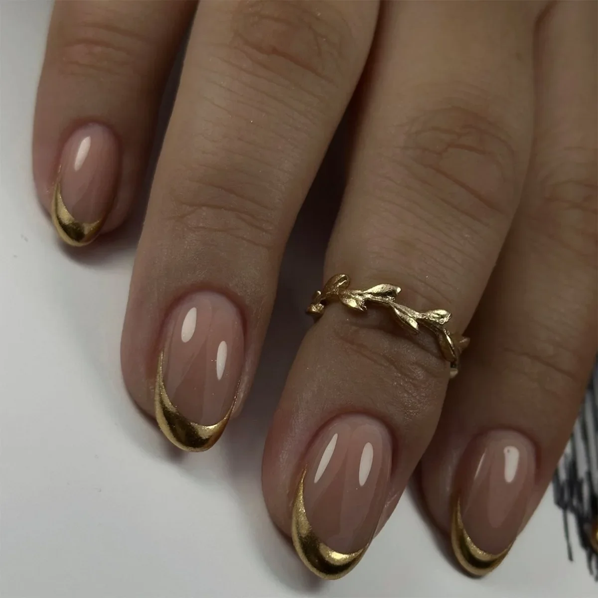24Pcs Elegant Almond Press On  - огляд і ціна Full Cover Adhesive