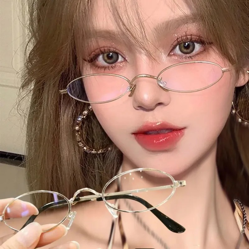 Y2K Small Oval Metal Glasses W - огляд і ціна Anti Blue Light Film