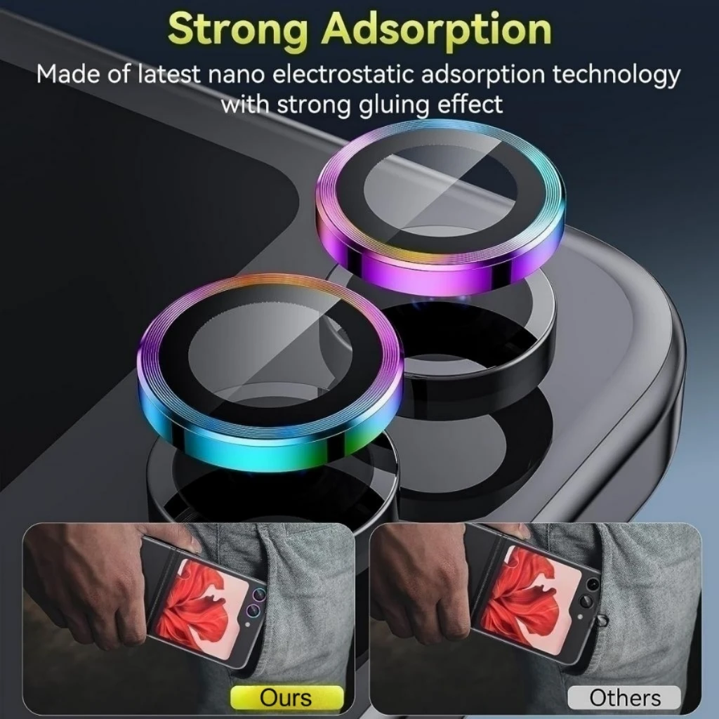 Metal Camera Lens Protector Fo - огляд і ціна Tempered Glass Screen 9H